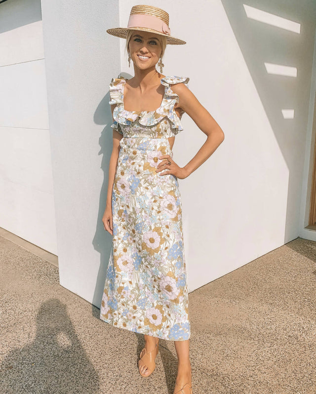 Zimmermann Super Eight Midi Dress Size 3 - 14 / Floral - Dresses