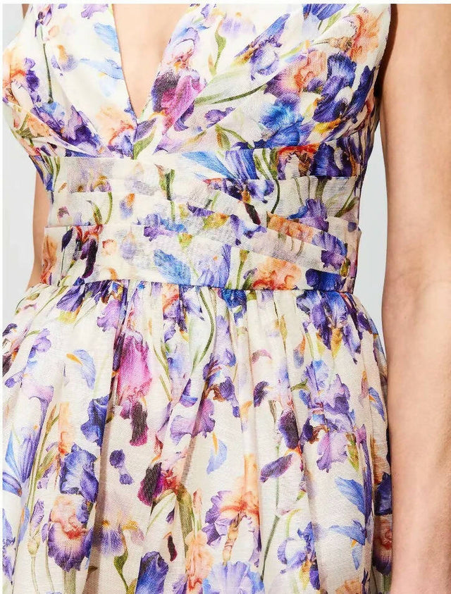 Zimmermann - Zimmermann Tama V Neck Mini Dress