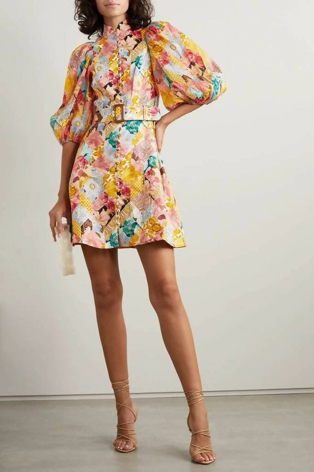 Zimmermann Tempo Kaleidoscope Mini Size 3 - 14 / Multi - Dresses