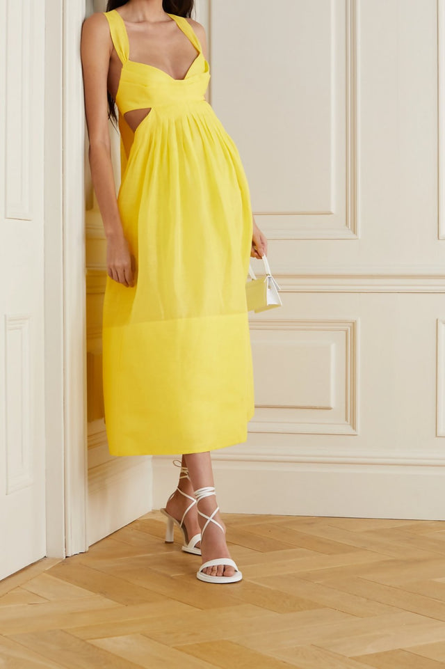 Zimmermann - Zimmermann The Botanica Bralette Gown in Sunshine