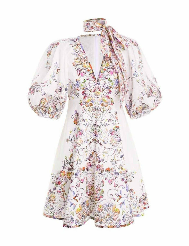 Zimmermann - Zimmermann The Prima Day Mini Dress in Multi Floral