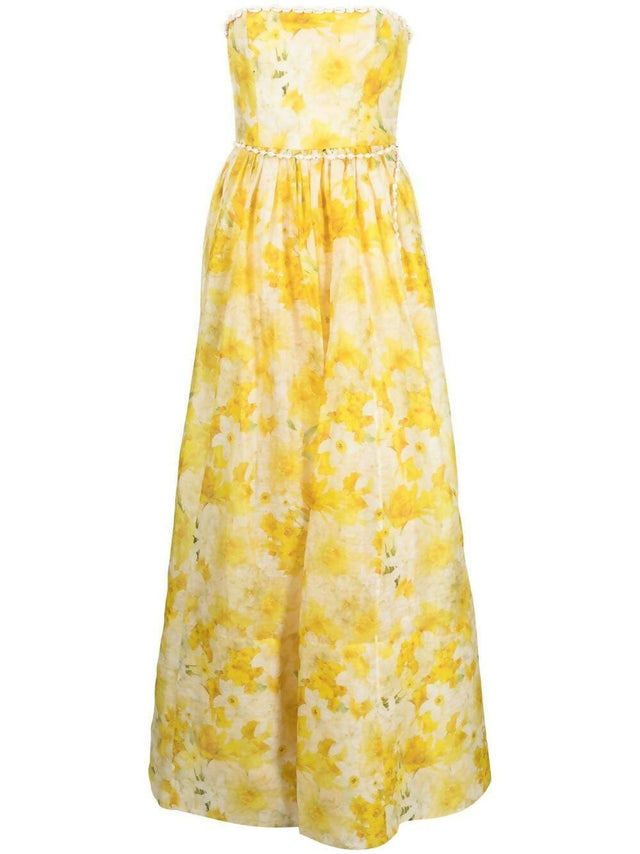 Zimmermann - Zimmermann The Wonderland Shell Gown in Daffodil Print