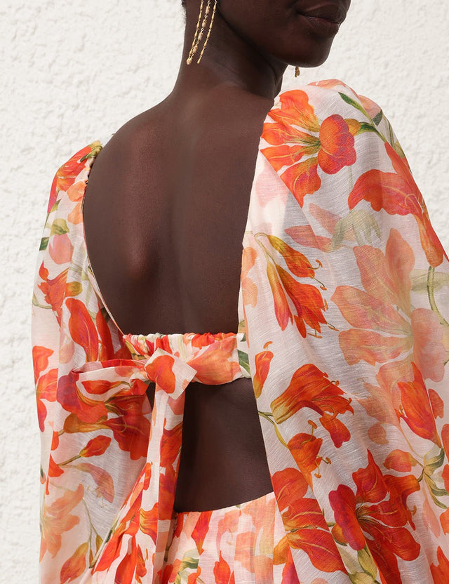 Zimmermann Tranquillity Bralette Mini Dress Red Lily Size 6 8 & 10 - Dresses