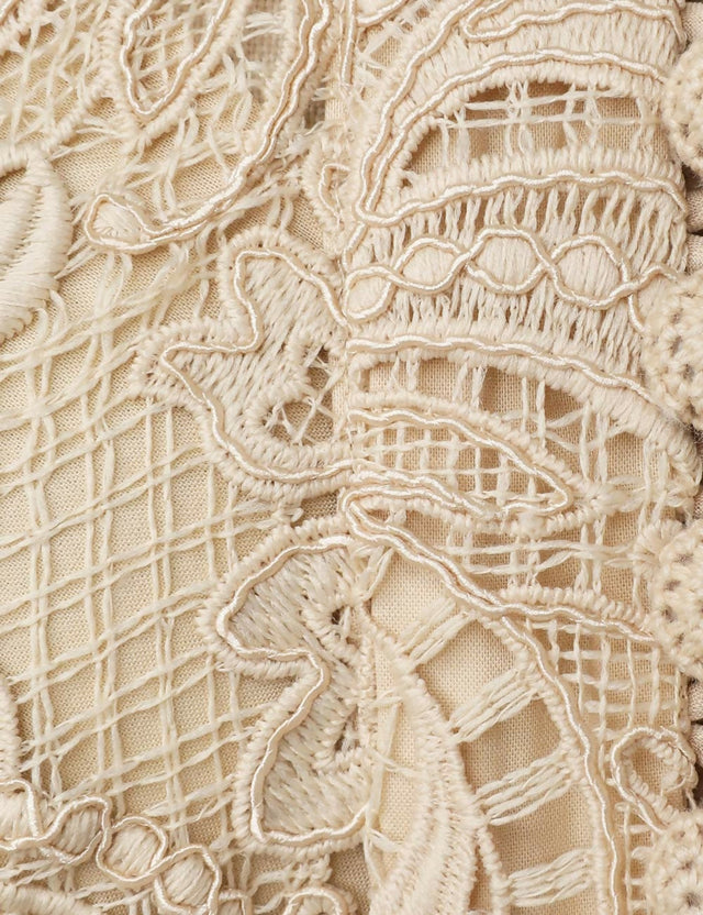 Zimmermann Waverly Lace Mini Dress - 10 / Nude - Dresses