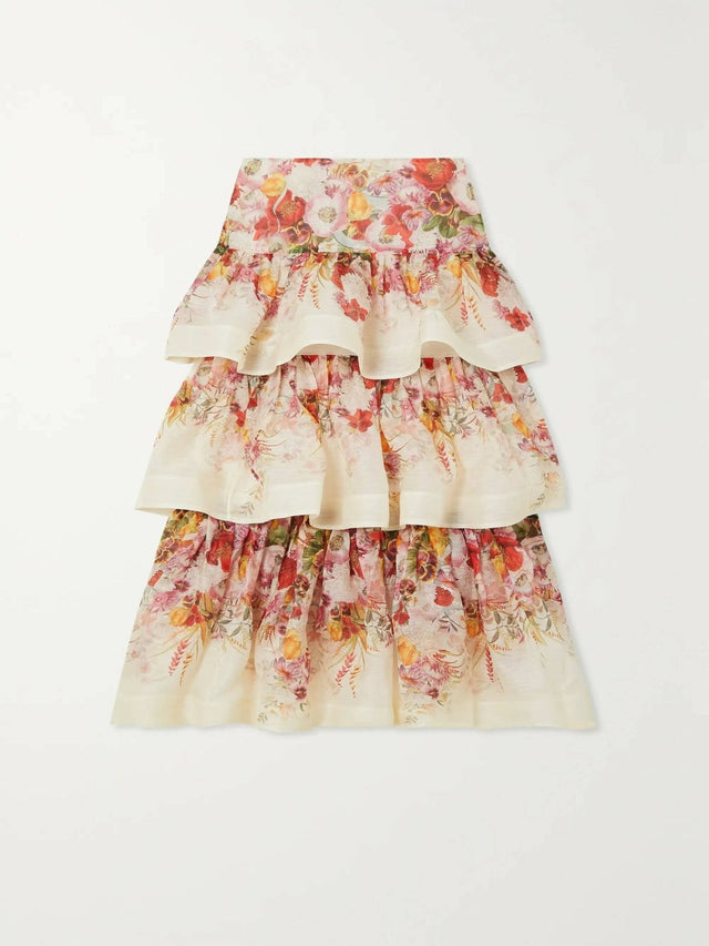 Zimmermann - Zimmermann Wonderland Bralette & Tiered Skirt
