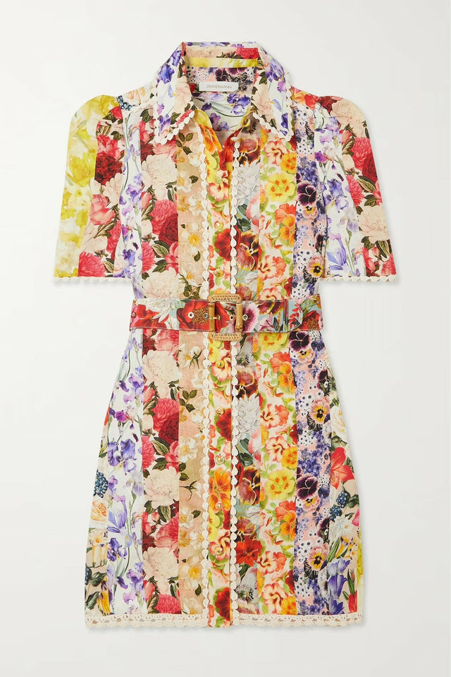 Zimmermann Wonderland Floral Shirt Dress - 12 / Print - Dresses