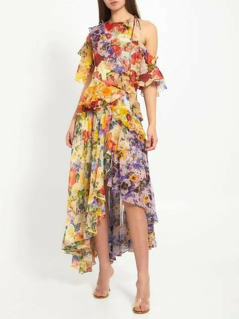 Zimmermann Wonderland Flounce Dress AU 10 - 10 / Floral - Dresses