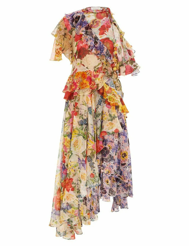 Zimmermann Wonderland Flounce Dress AU 10 - 10 / Floral - Dresses