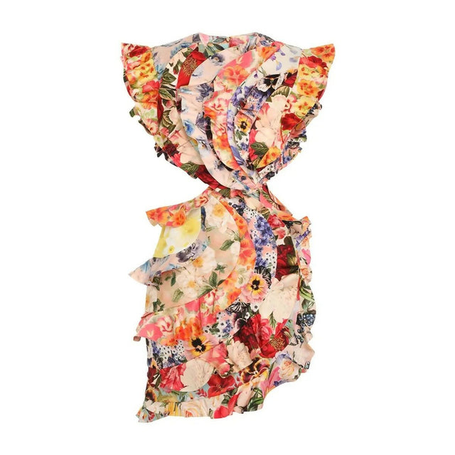 Zimmermann - Zimmermann Wonderland Frill Mini Dress in Spliced Multi Floral