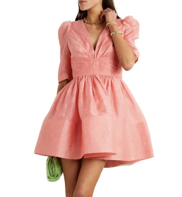 Zimmermann - Zimmermann Wonderland Silk Linen Mini Dress