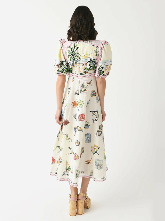 Alemais Sunset Midi Dress