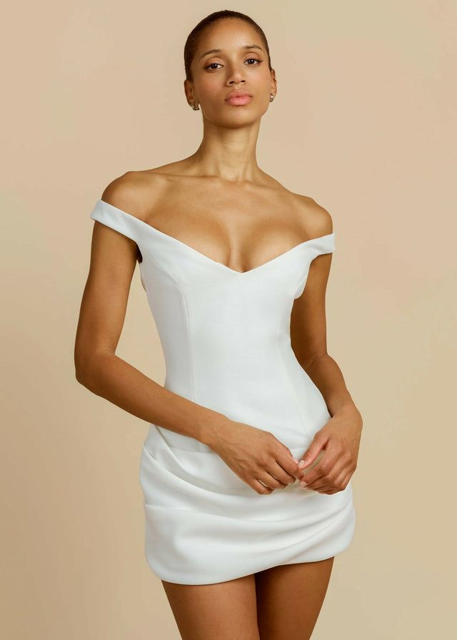Arcina Ori Avery Dress In Ivory Size