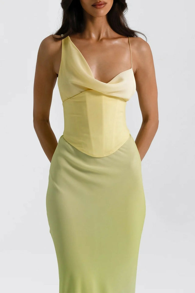 Natalie Rolt Hallie Gown in Citrus