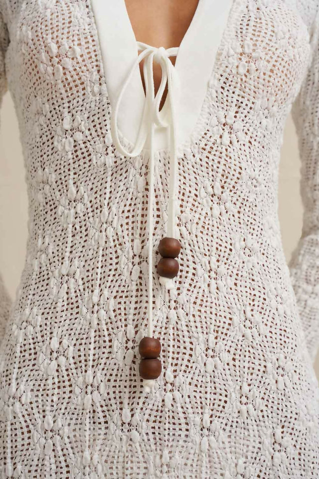 By Johnny Eliana Sheer Ankle Dress