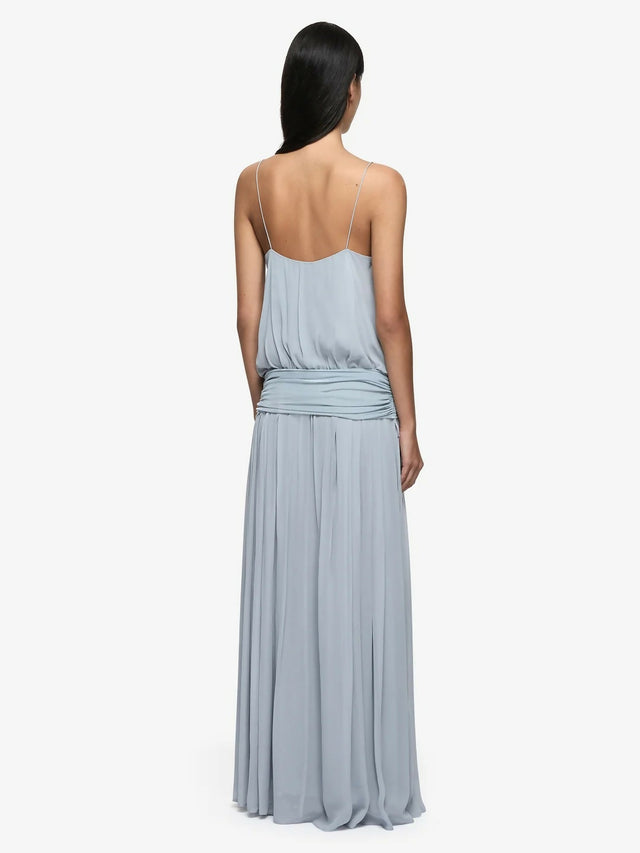 Bec & Bridge Camile Blouson Dress Cloud Blue Size 8