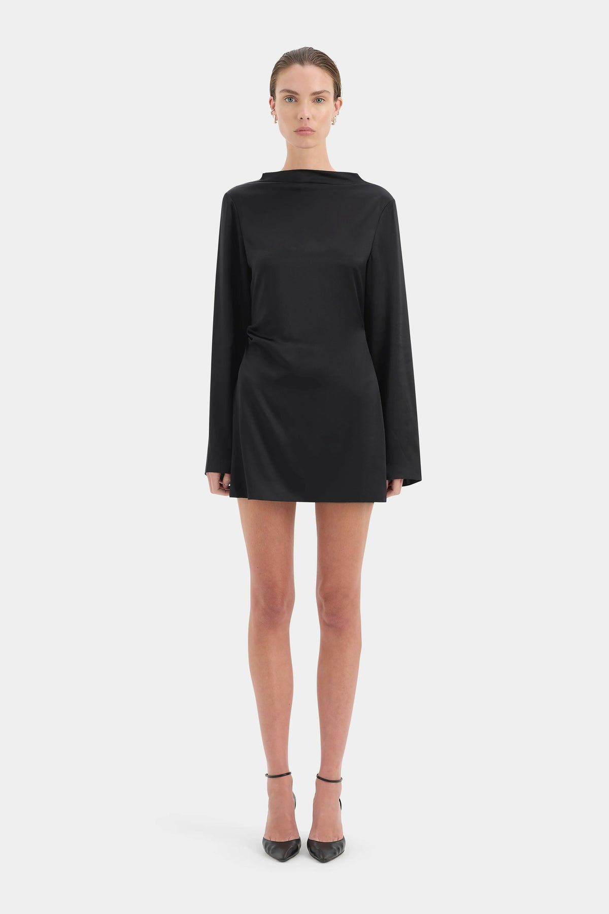 Sir Yasmine Long Sleeve Mini Dress – designer dress hire