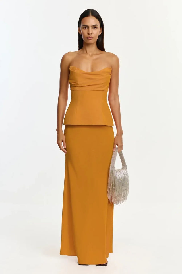 Acler Gilwell Maxi Dress - Neon Mango