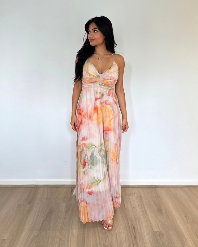 Ministry of Style The Label Sunrise Strap Dress Patterned
