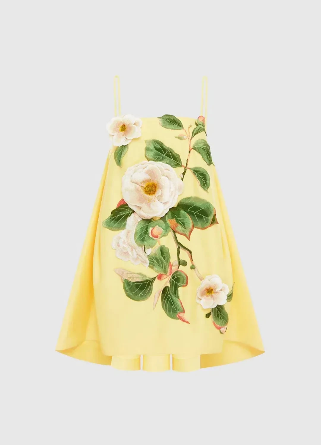 Leo Lin Felicia Applique Floral Mini in Sorbet Yellow – view 2