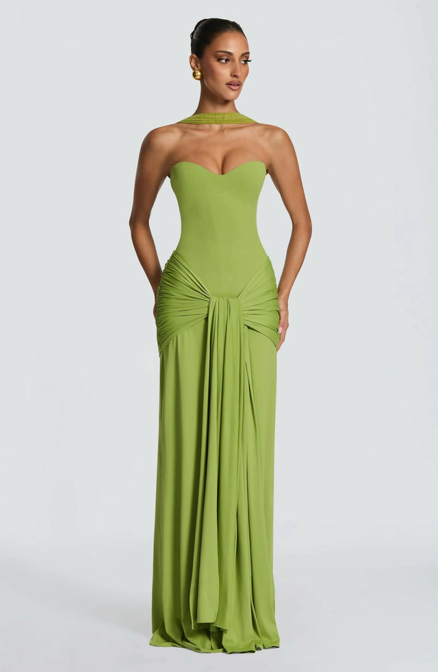 BABYBOO Gia Maxi Dress Olive