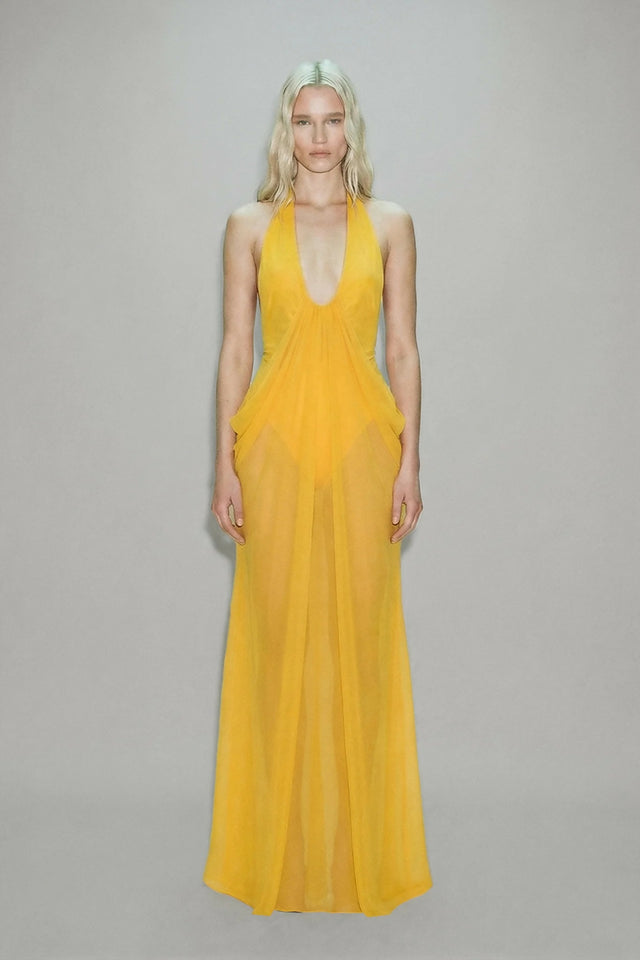 Atoir Mina Maxi Dress Yellow Size 8
