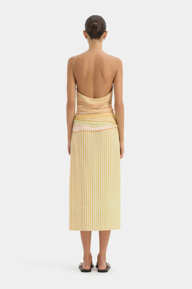 Sir the Label Calypso Midi Set in Striped Sorbet