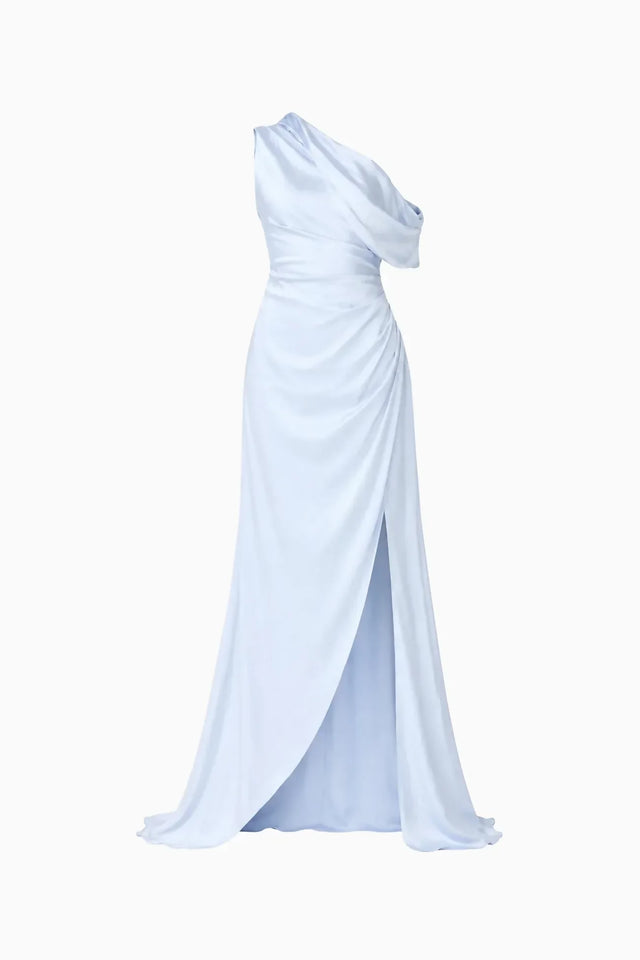 Elliatt Isadora Off The Shoulder Gown - Pale Blue