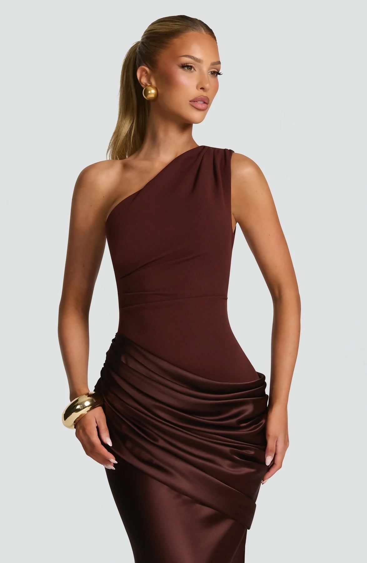 Babyboo Sadona Maxi Dress Plum Brown – view 2