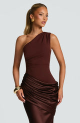 Babyboo Sadona Maxi Dress Plum Brown view 2