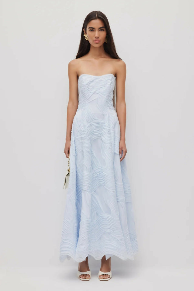 Aje Wave Gown Pastel Blue Size 6,8,10