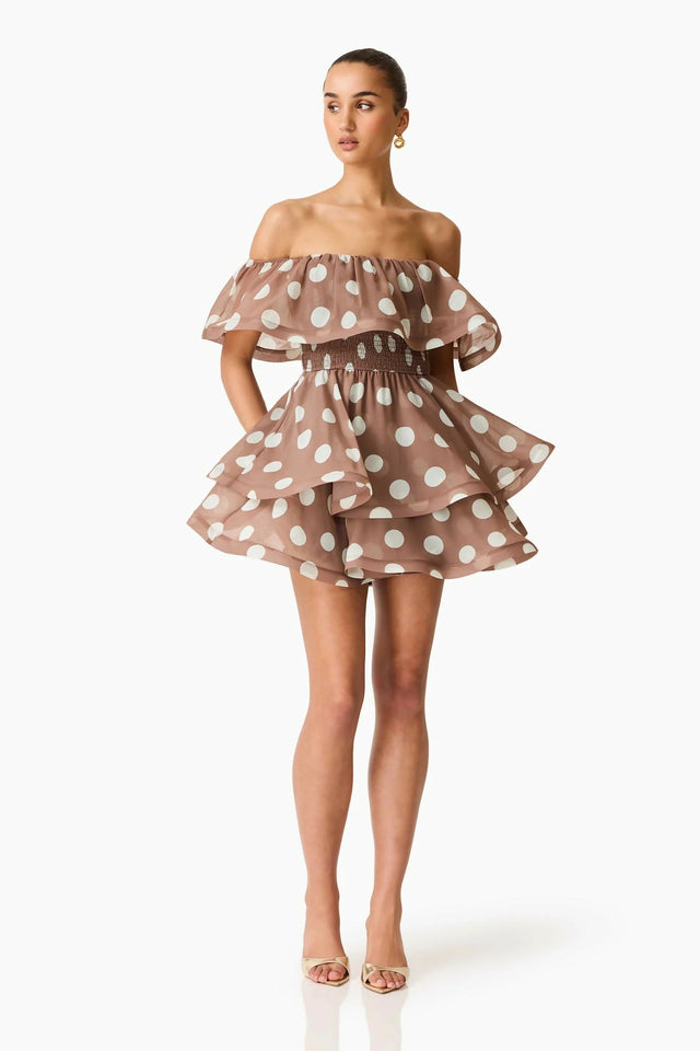 Elliatt Sola Polka Dot Mini Dress