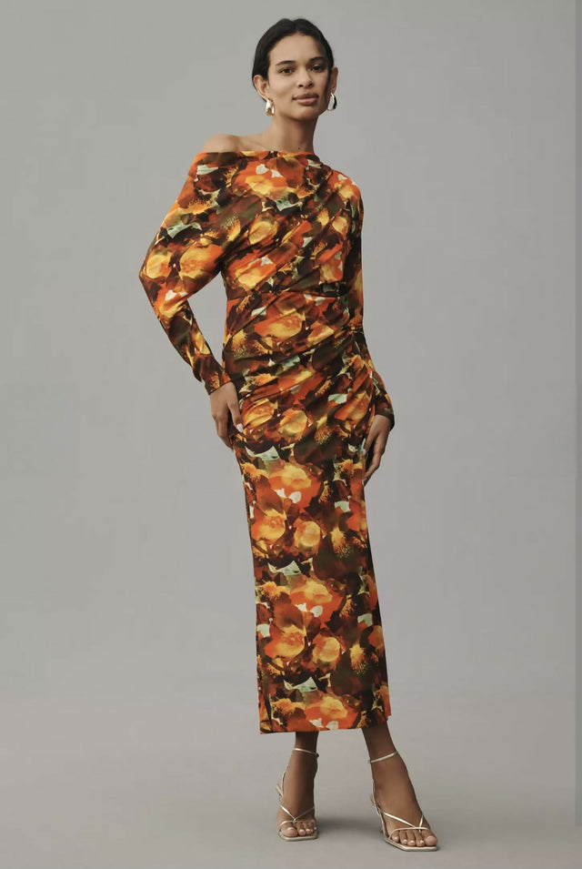 Acler Burford Midi Dress Print