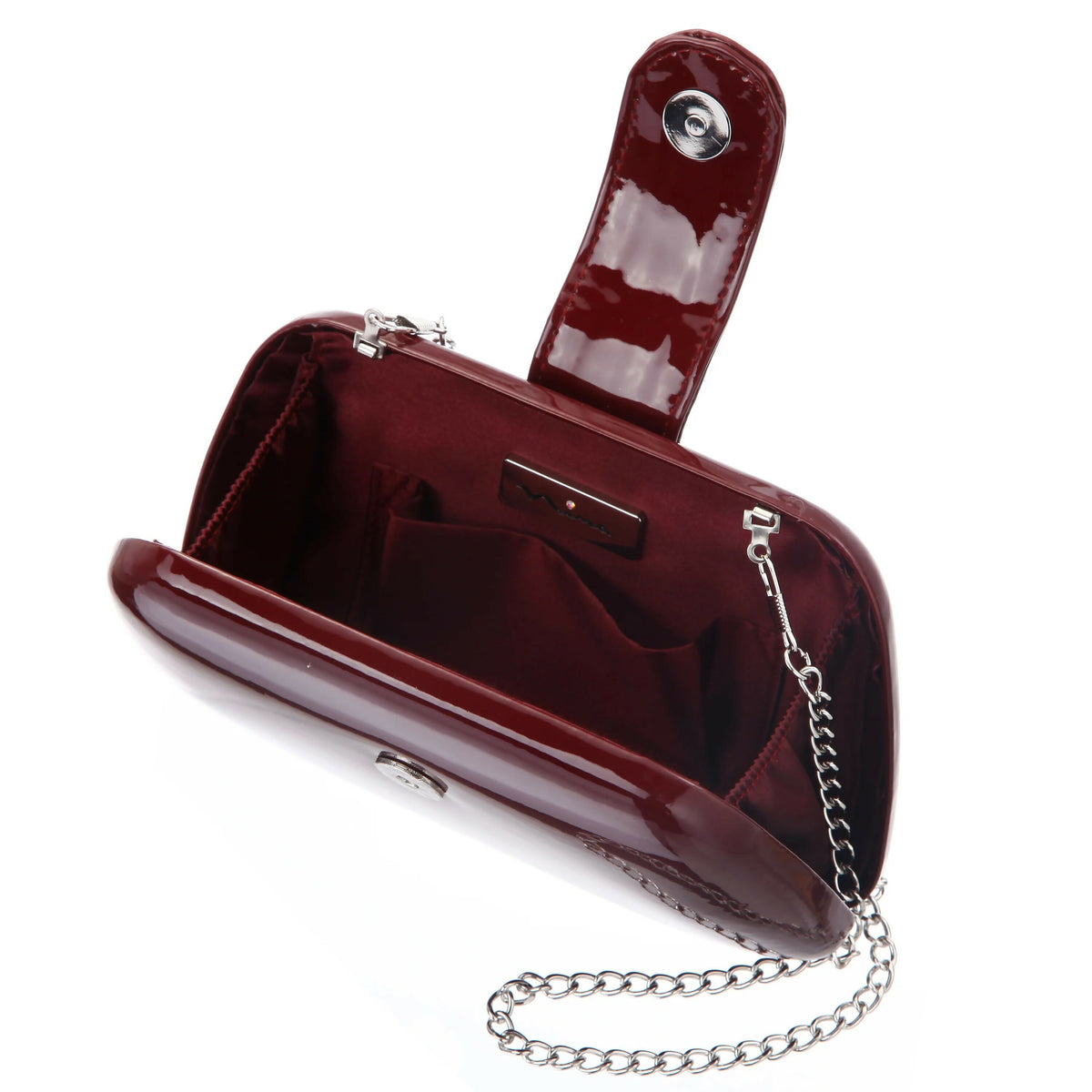 NINA Zoey Clutch - Bordeaux Patent – view 3