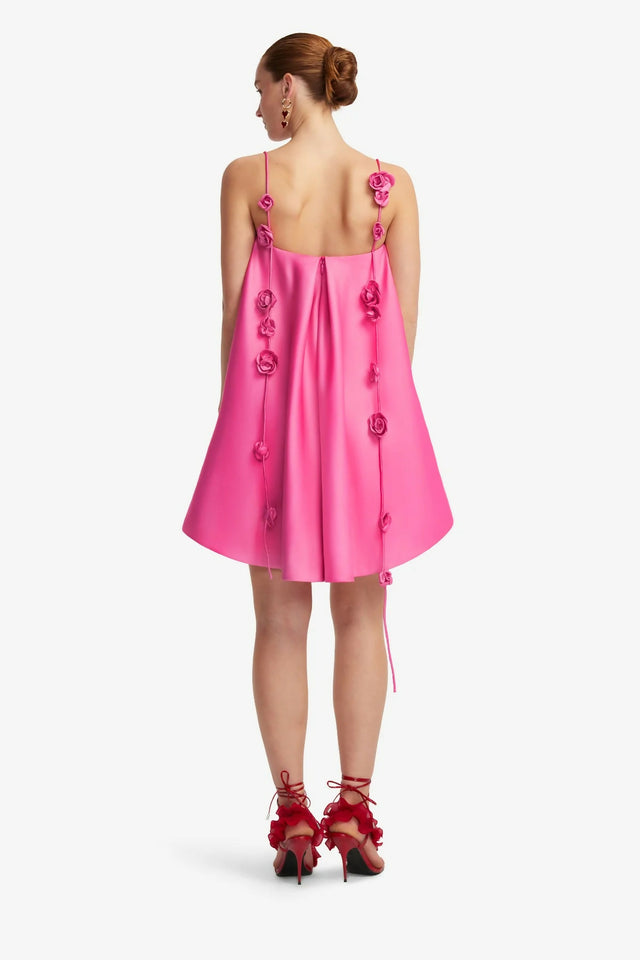 Leo Lin Fiona Rose Mini Dress - Pink