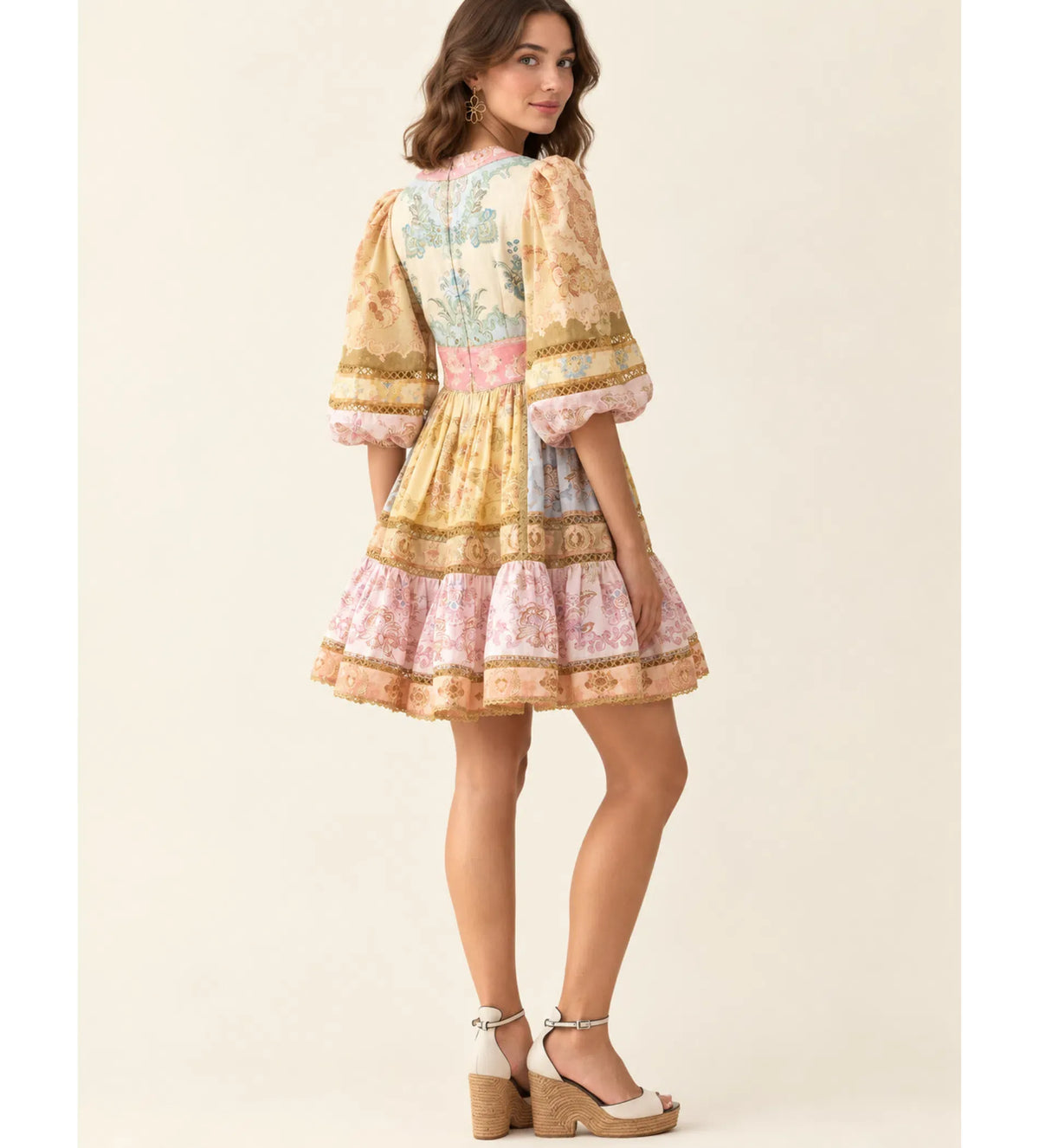 Zimmermann Echo Lantern Dress in Spliced - image 2