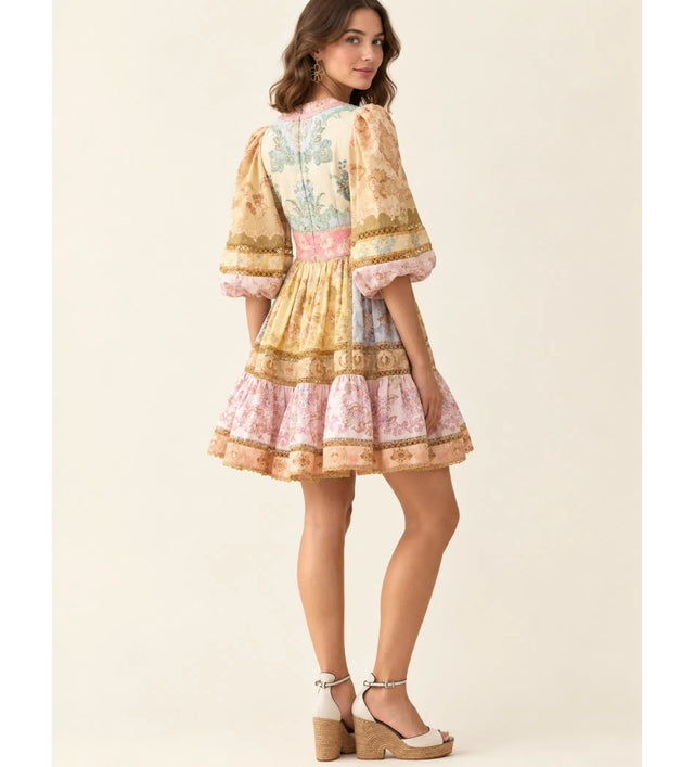 Zimmermann Echo Lantern Dress in Spliced - image 2