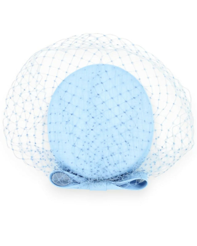 Morgan & Taylor Jacqui Racewear Pillbox Hat - Blue