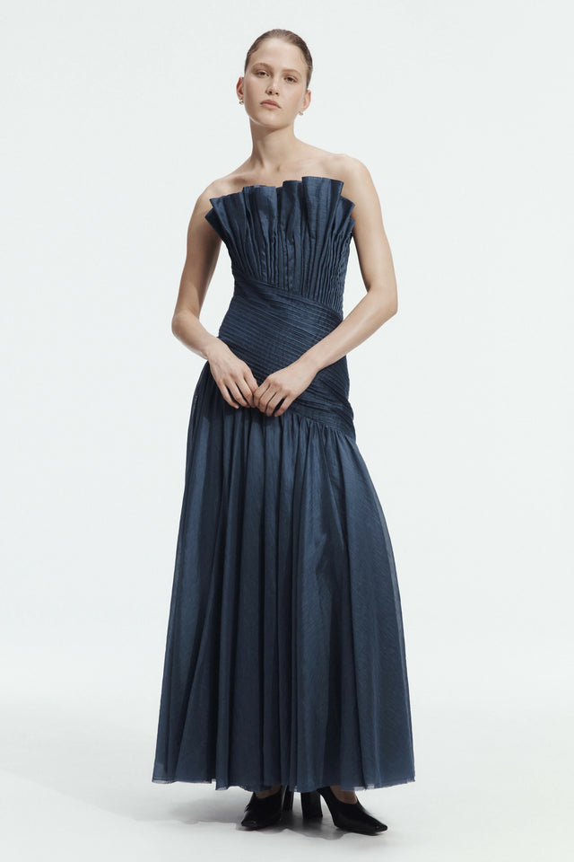 Aje Aquiline Gown Slate