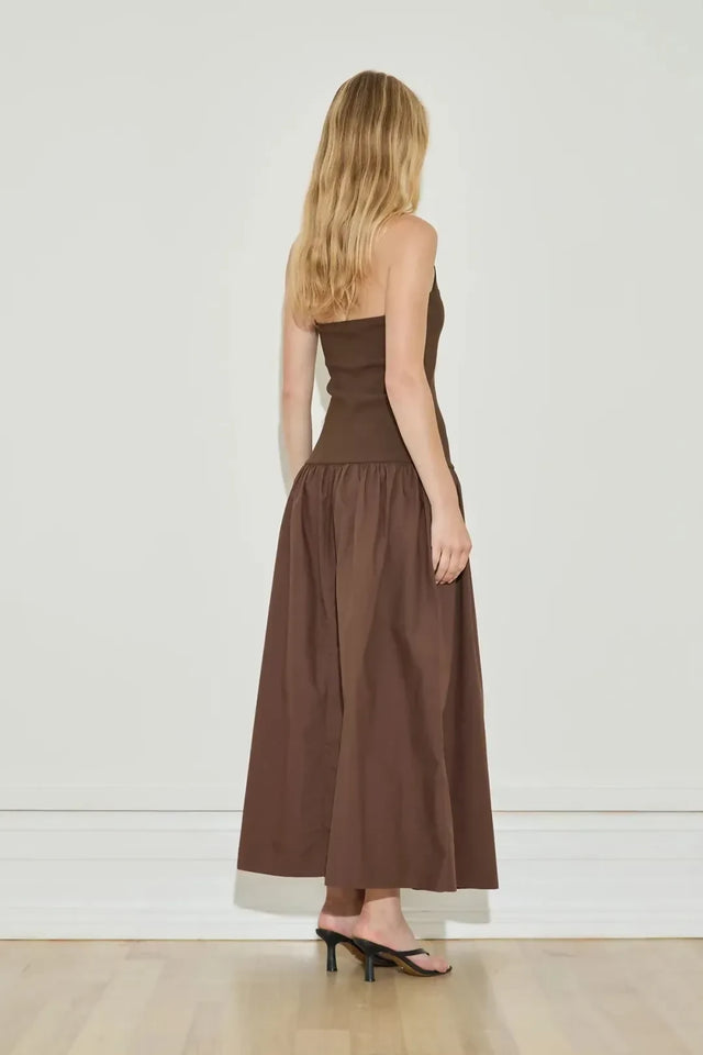 MAISON ESSENTIELE Buckle Dress Chocolate