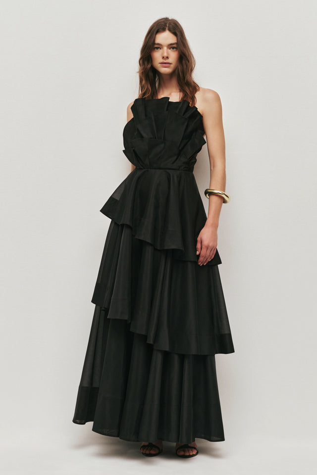Aje Selestia Gown Black Size 8