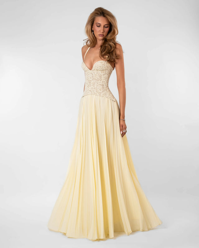 Fenity Gaia Dress in Butter Yellow