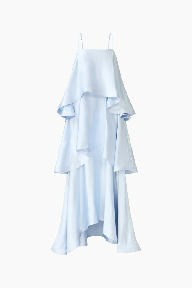 Elliatt Tilly Tiered Maxi Dress in Blue