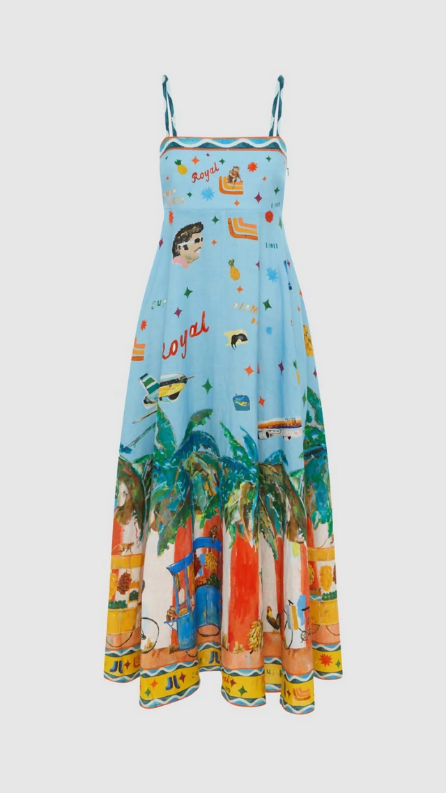Alemais All Aboard Midi Sundress
