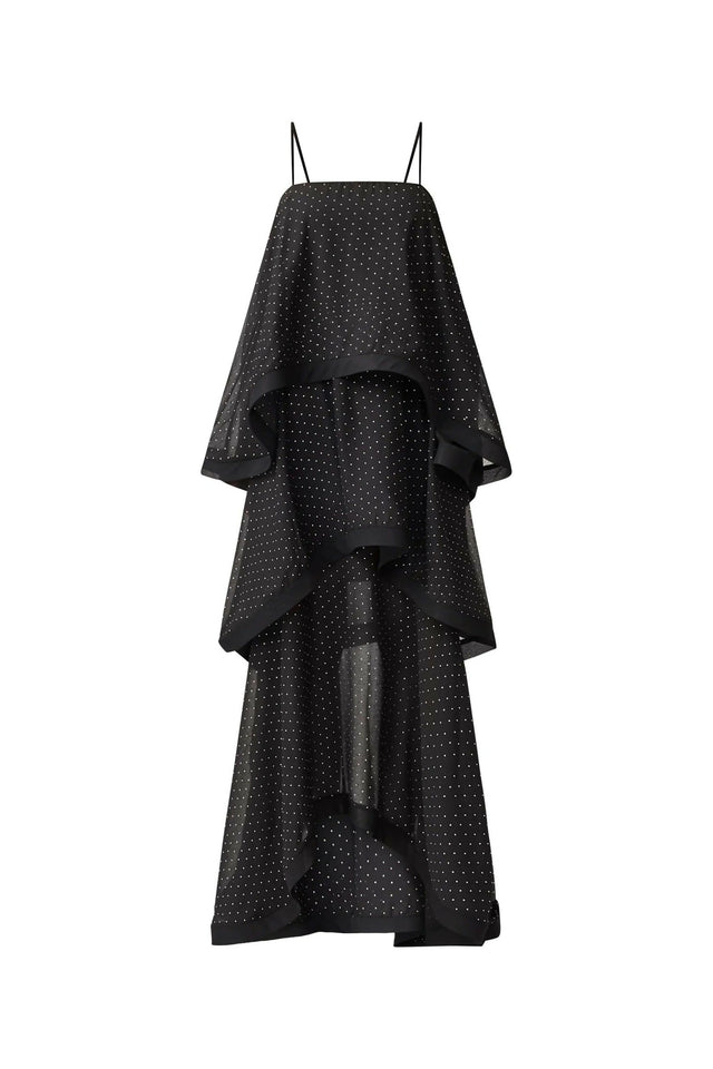 Elliatt Moss Tiered Embellished Gown Black Size 10