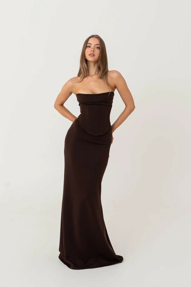 HNTR the Label Louie Gown Brown Size 10