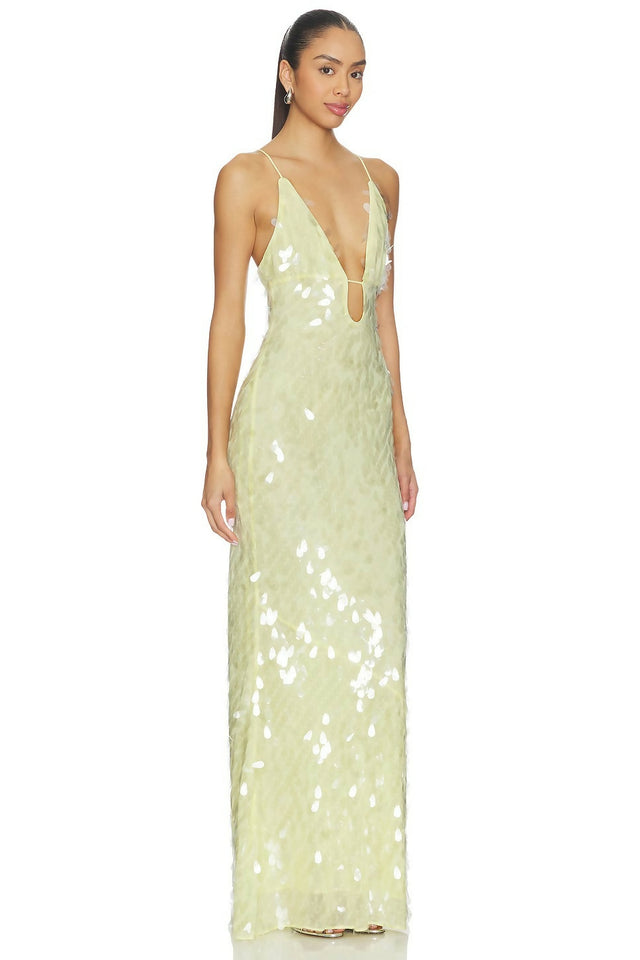 Misha Sapphire Sequin Maxi Dress