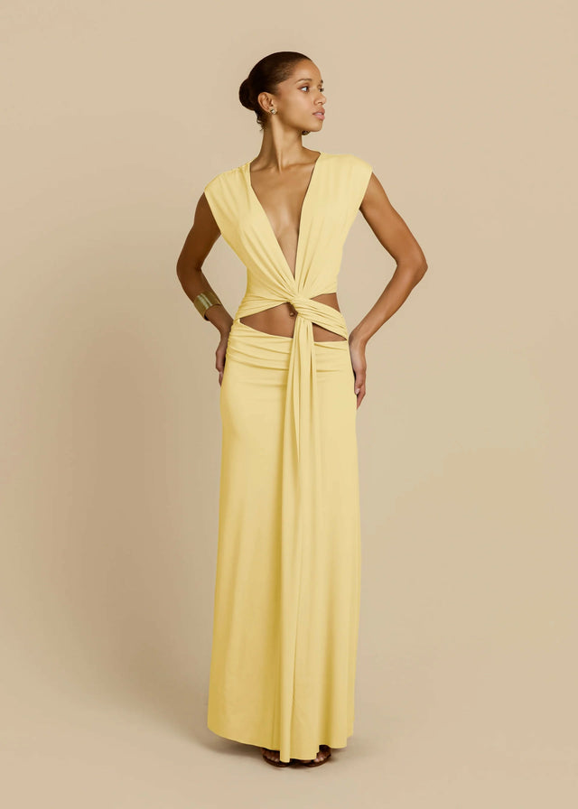 Arcina Ori Jade Dress in Lemon