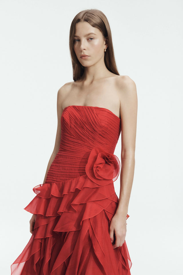 Aje Canyon Gown Red Size 8,10