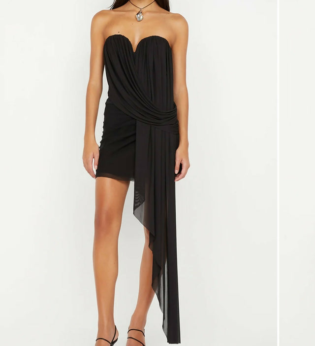 Bec & Bridge Danka Strapless Mini Dress Black Size 10