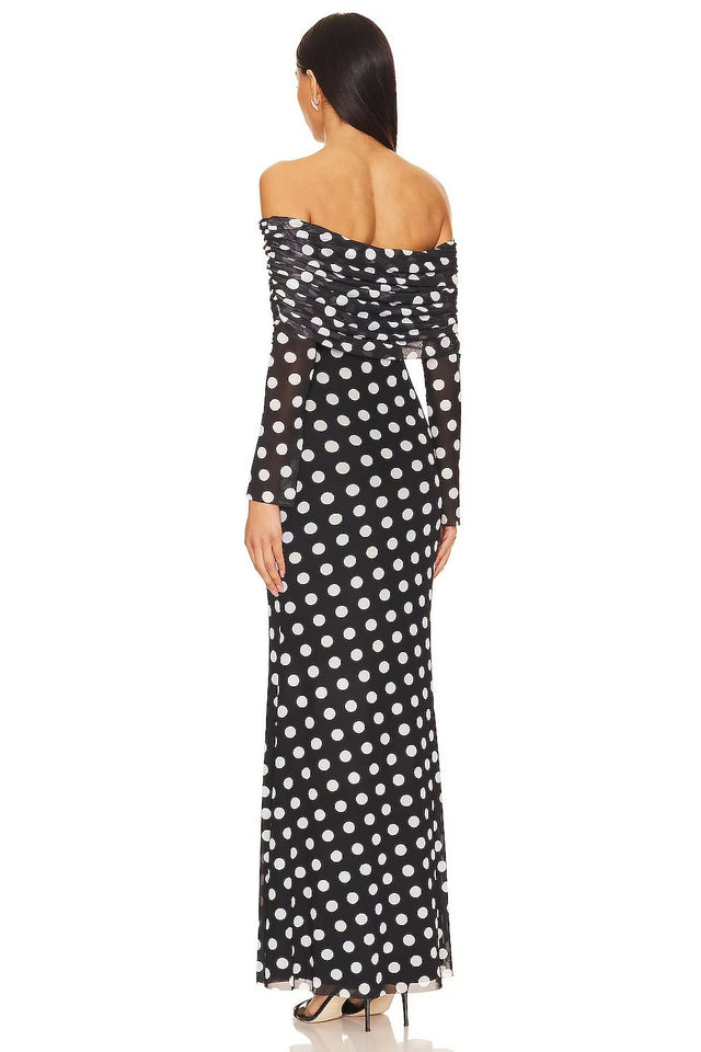 AFRM Thelma Dress - Diagonal Dot